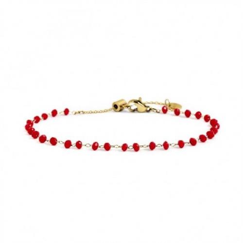 bracciale-oro-cristalli-rossi-3mm