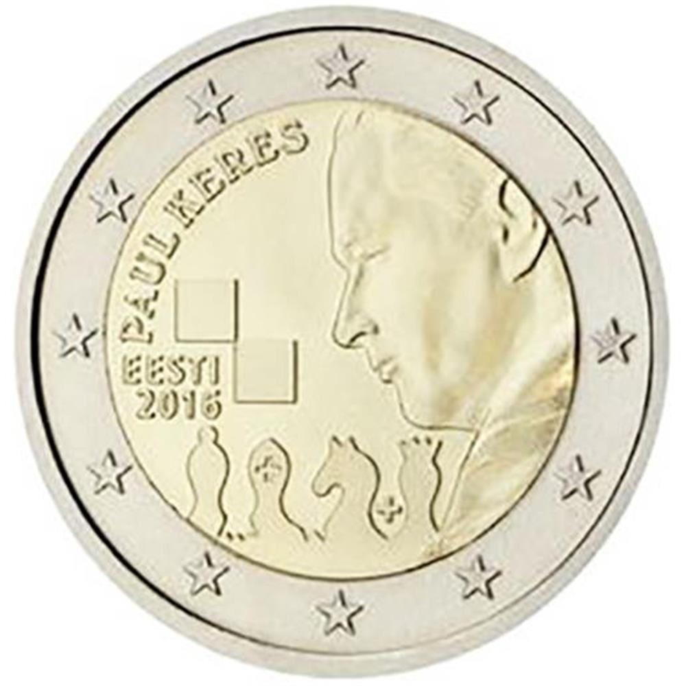 2 euro Estonia 2016 Paul Keres Estonia - Euro commemorativi, monete e  francobolli rari - EuroAnticaPorta