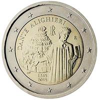 2 euro Italia 2015 Dante Alighieri Italia Euro commemorativi