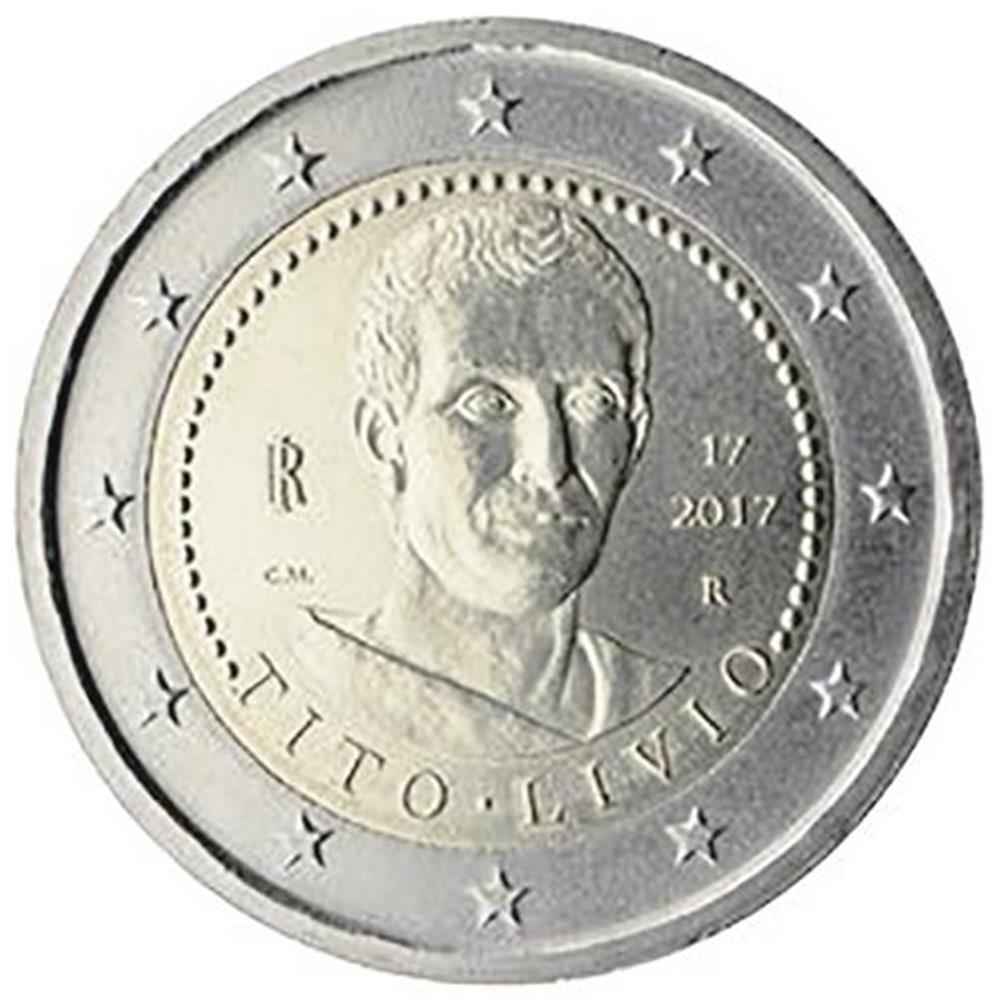 2 euro Italia 2017 fdc Tito Livio Italia - Euro commemorativi, monete e ...