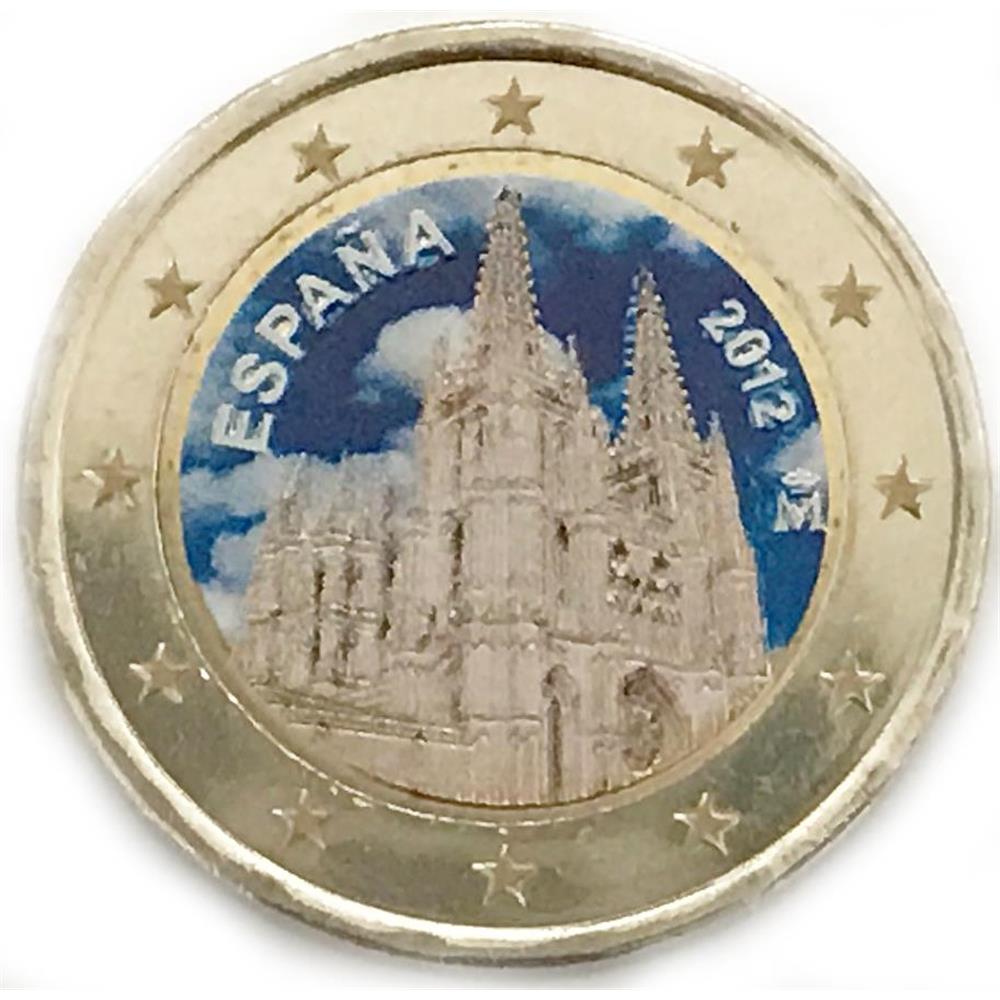 2 euro Spagna 2012 UNESCO: Cattedrale di Burgos Spagna - Euro  commemorativi, monete e francobolli rari - EuroAnticaPorta