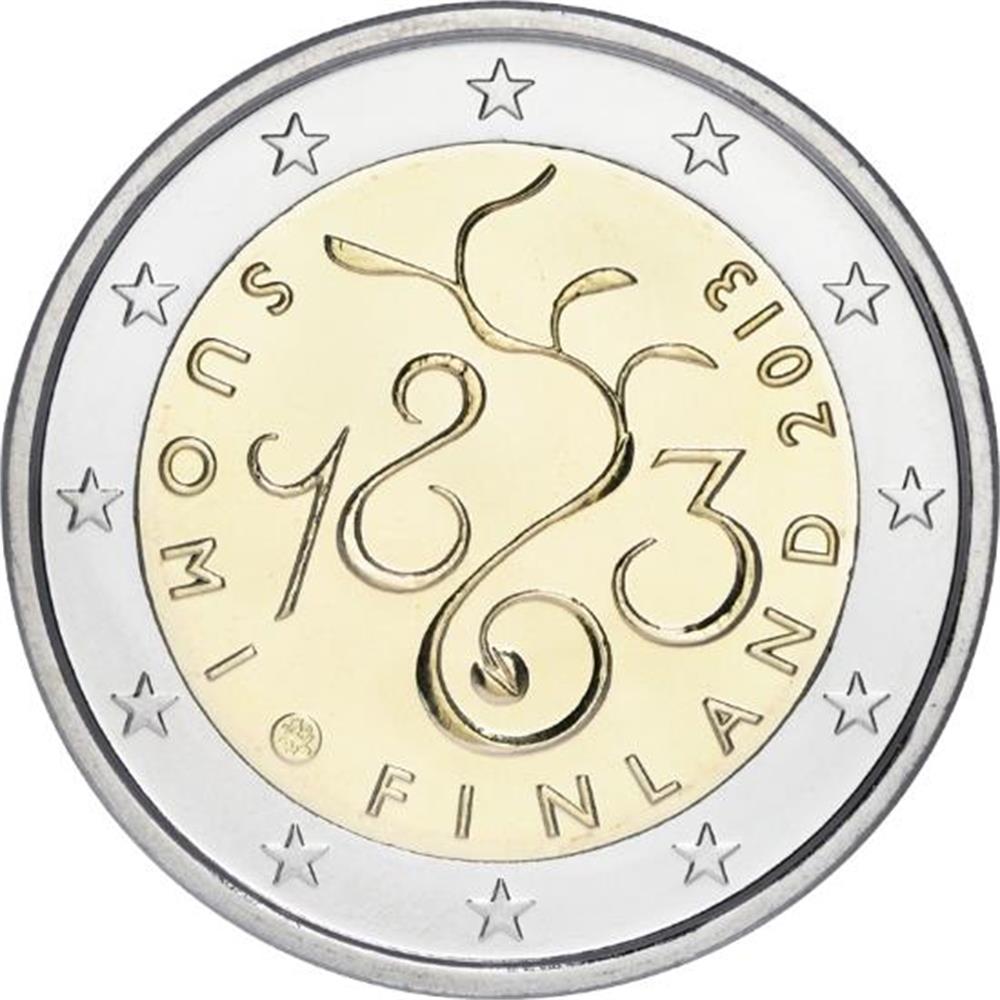 2 euro Finlandia 2013 Parlamento Finlandia Euro commemorativi, e francobolli rari
