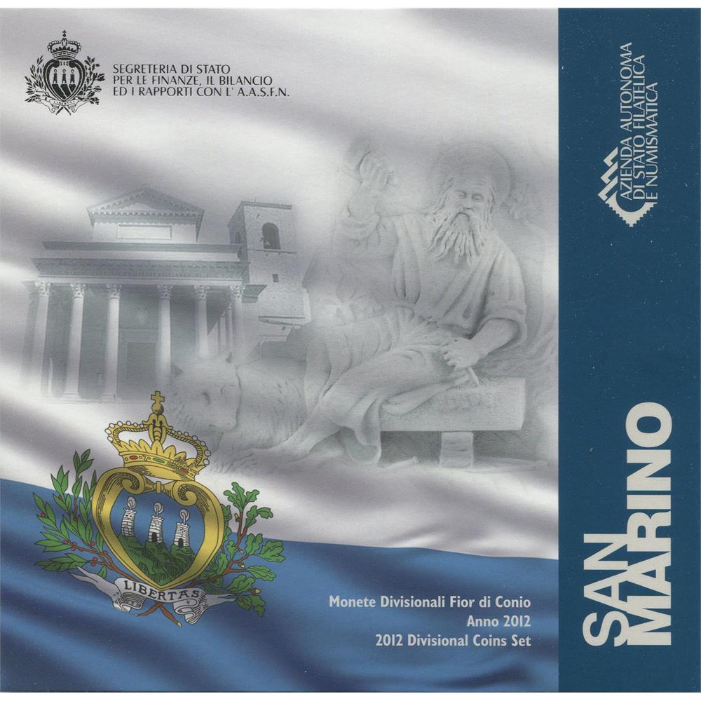 Serie euro San Marino 2012 folder Divisionali Euro commemorativi
