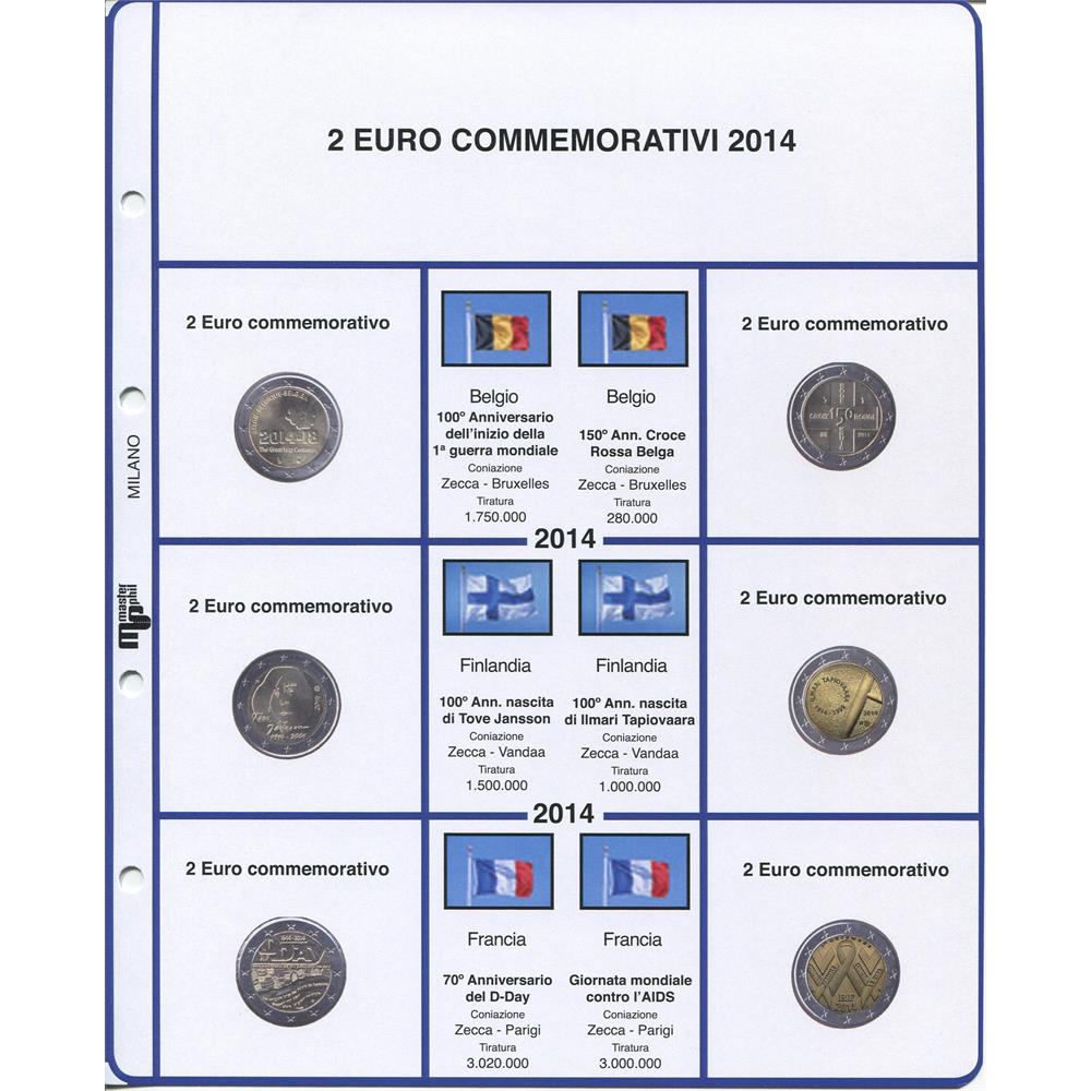 3 buste Masterphil 2 euro commemorativi 2014 Commemorativi - Euro  commemorativi, monete e francobolli rari - EuroAnticaPorta