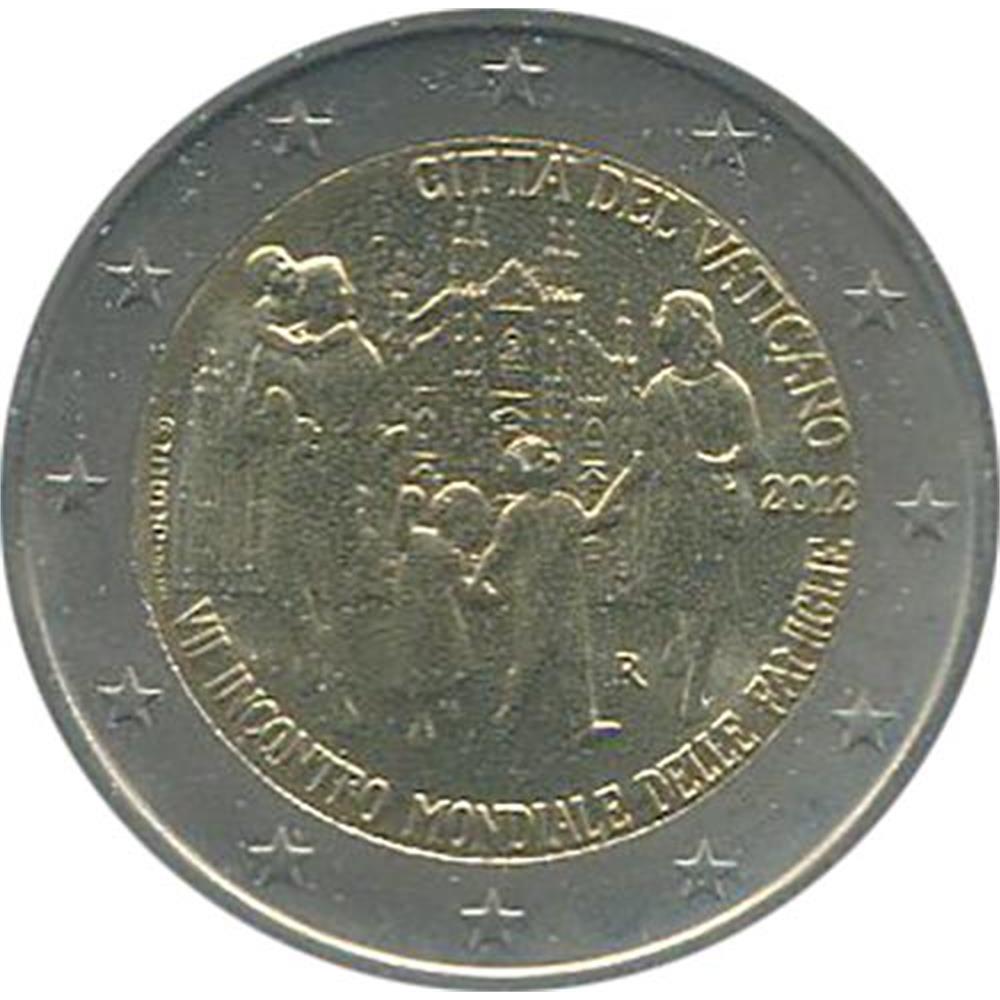 2 euro Vaticano 2012 VII incontro mondiale delle famiglie 2012 - Euro  commemorativi, monete e francobolli rari - EuroAnticaPorta