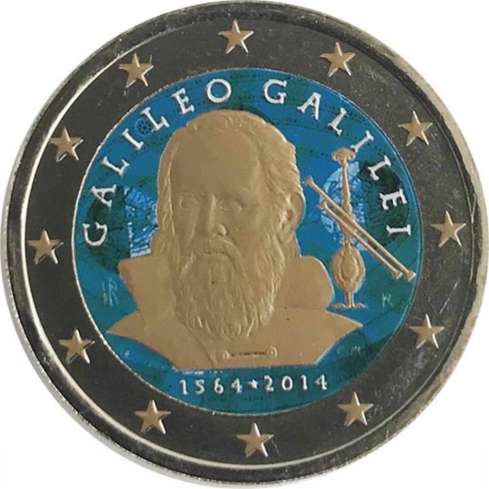 2 euro Italia 2014 Galileo Galilei