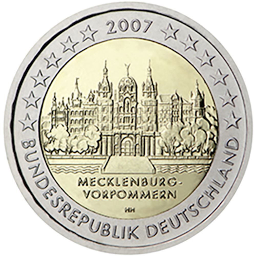 2 euro Germania 2007 Castello di Schwerin - Mecklenburg-Vorpommern ...