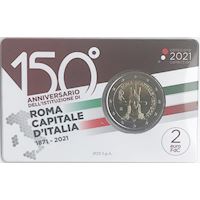 2 € 150° Anniversario Di Roma Capitale 2021 Coincard - Foto 5