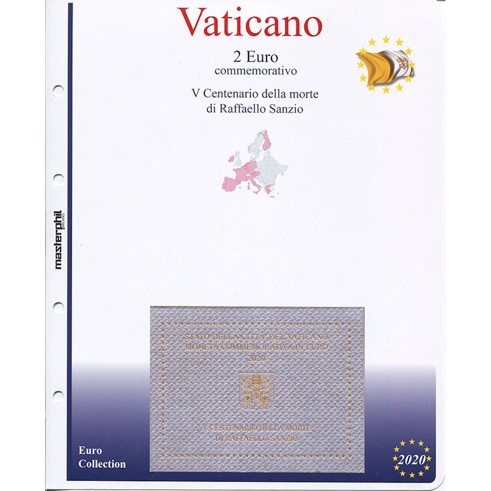 1 Busta Masterphil 2 Euro Vaticano 2017 Fatima Folder - Euro commemorativi,  monete e francobolli rari - EuroAnticaPorta