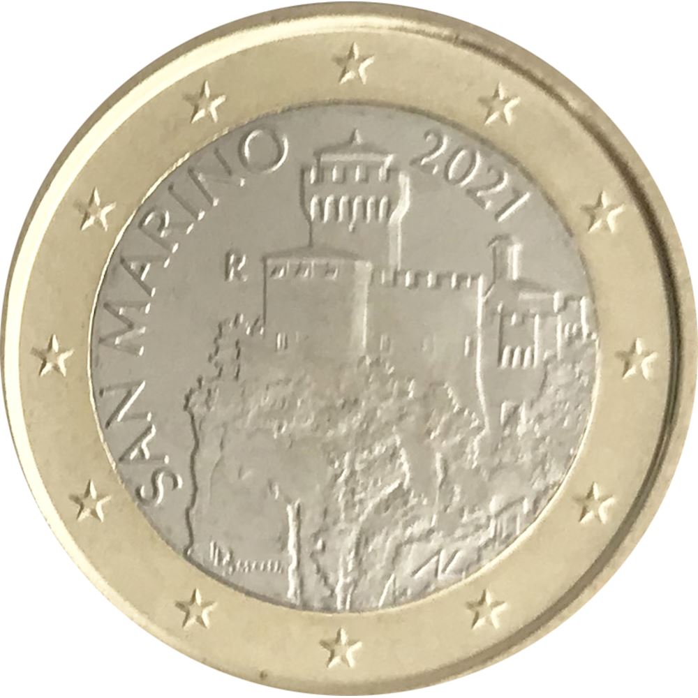 1 euro San Marino 2021 FDC Seconda Torre 2021 - Euro commemorativi, monete  e francobolli rari - EuroAnticaPorta