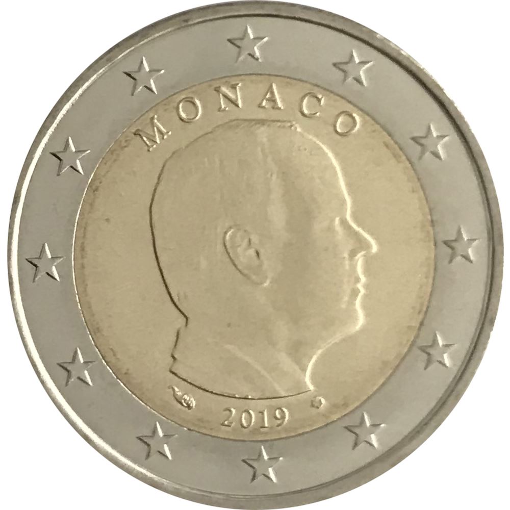 2 euro Monaco 2019 Principe Alberto II 2019 - Euro commemorativi, monete e  francobolli rari - EuroAnticaPorta