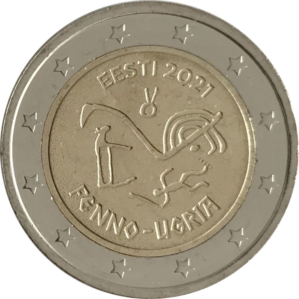 2 euro Estonia 2021 popolo ugro-finnico 2021 - Euro commemorativi, monete e  francobolli rari - EuroAnticaPorta