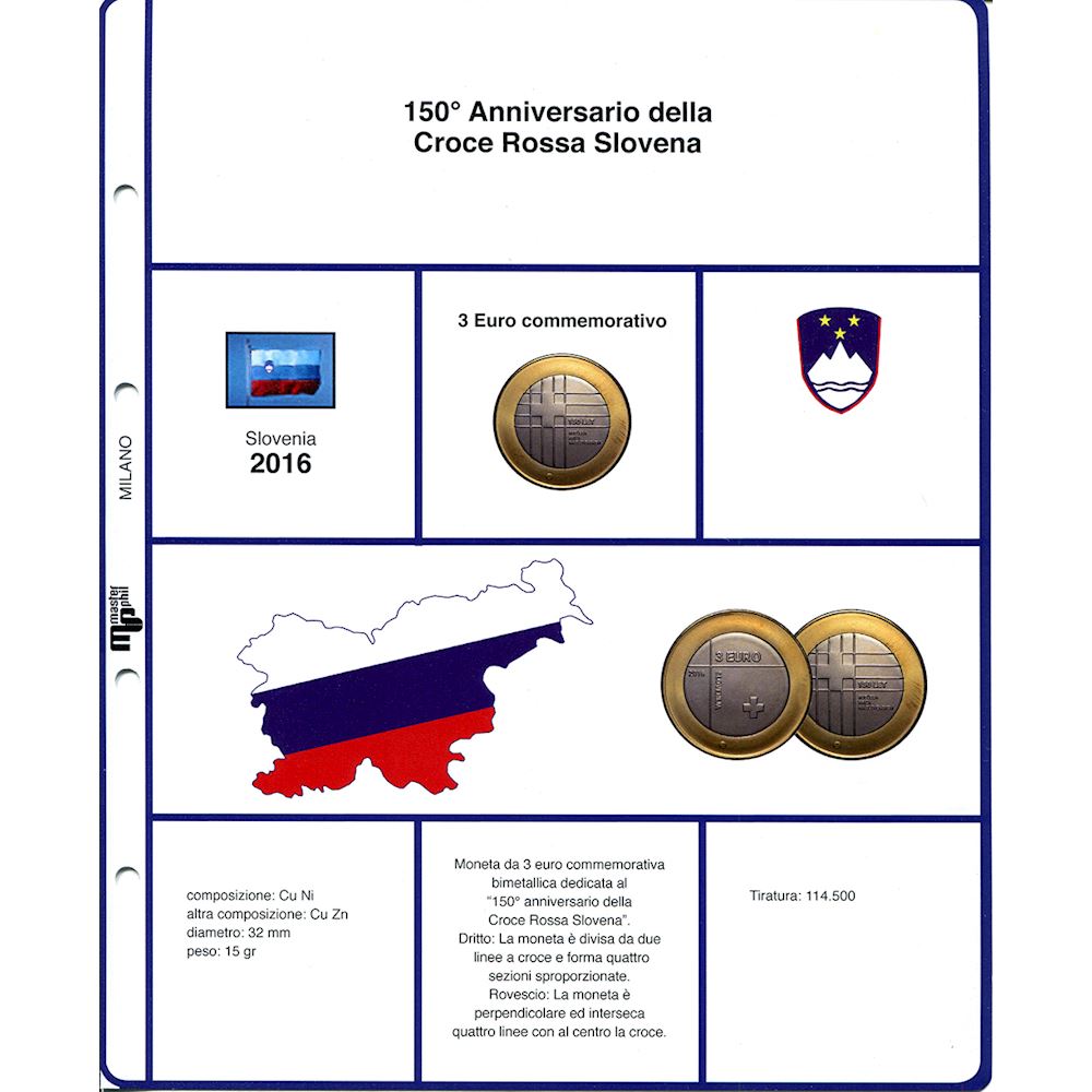 3 euro Slovenia 2016 Croce Rossa in Slovenia Slovenia - Euro commemorativi,  monete e francobolli rari - EuroAnticaPorta