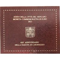 MONETA COMMEMORATIVA 2 EURO 2021 - 450° Anniversario della nascita di  Caravaggio