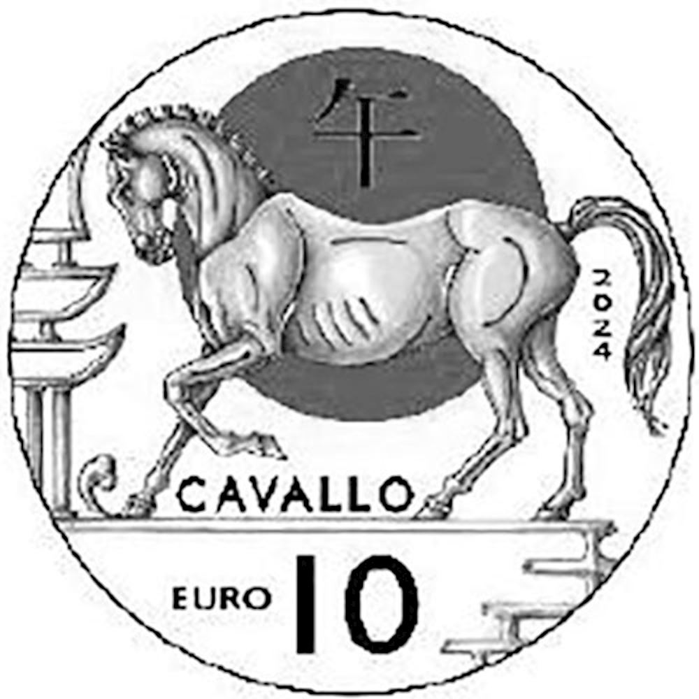 10 euro San Marino 2024 fdc serie Calendario lunare cinese