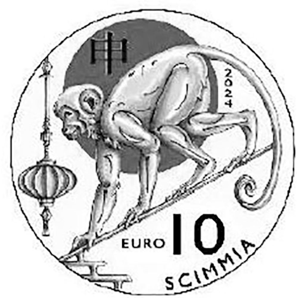 10 euro San Marino 2024 fdc serie Calendario lunare cinese: Scimmia 2024 -  Euro commemorativi, monete e francobolli rari - EuroAnticaPorta