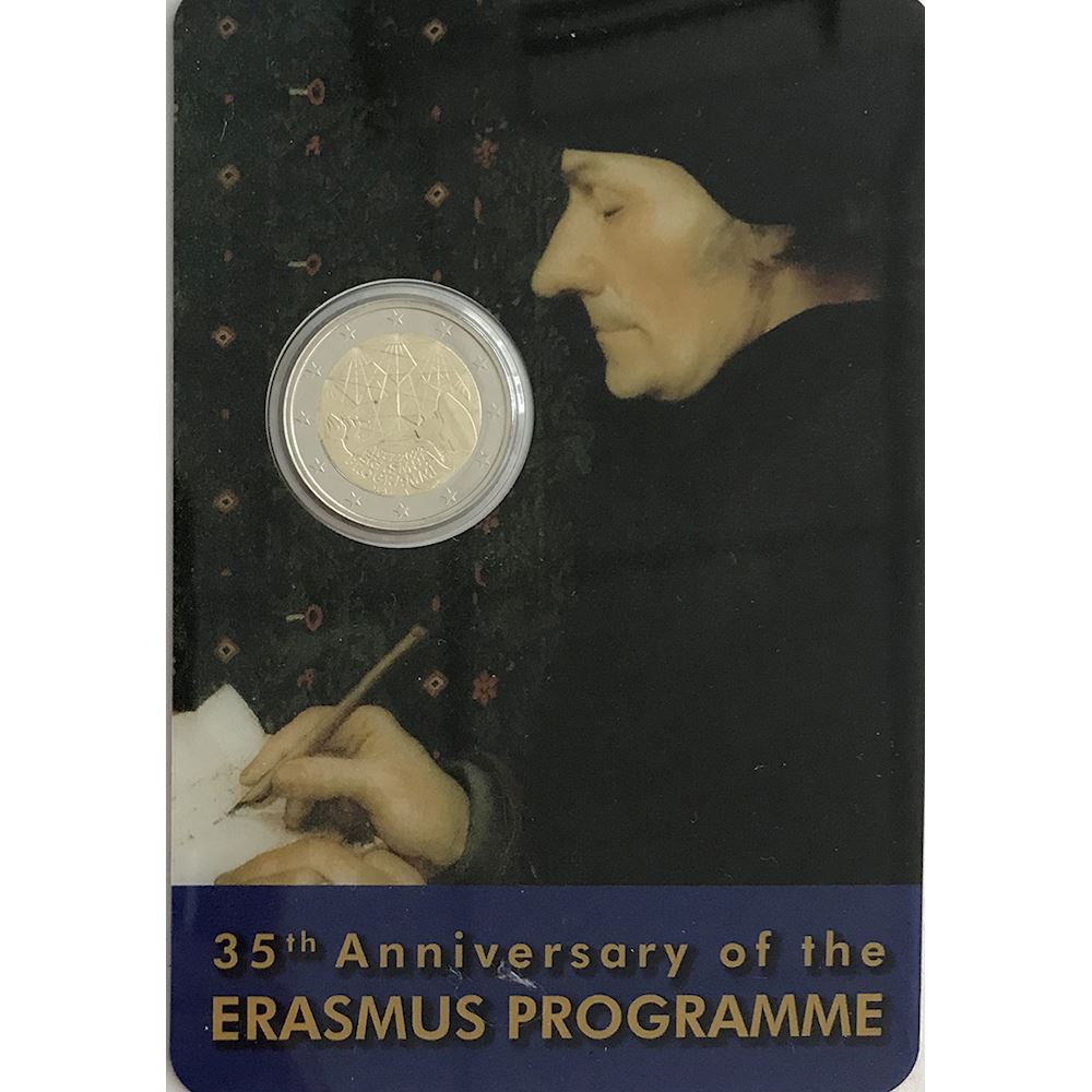 2 euro Malta 2022 Coincard 35° anniversario del programma Erasmus 2022 - Euro  commemorativi, monete e francobolli rari - EuroAnticaPorta