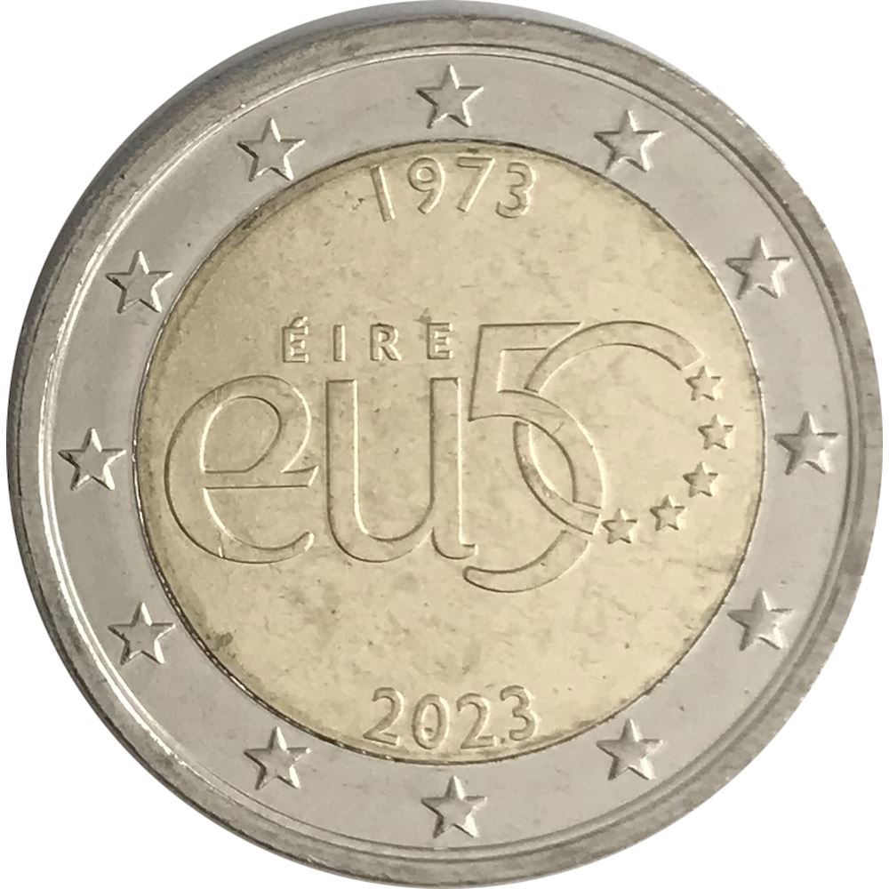 2 euro Irlanda 2023 50° anniversario adesione all' Unione Europea 2023 - Euro  commemorativi, monete e francobolli rari - EuroAnticaPorta