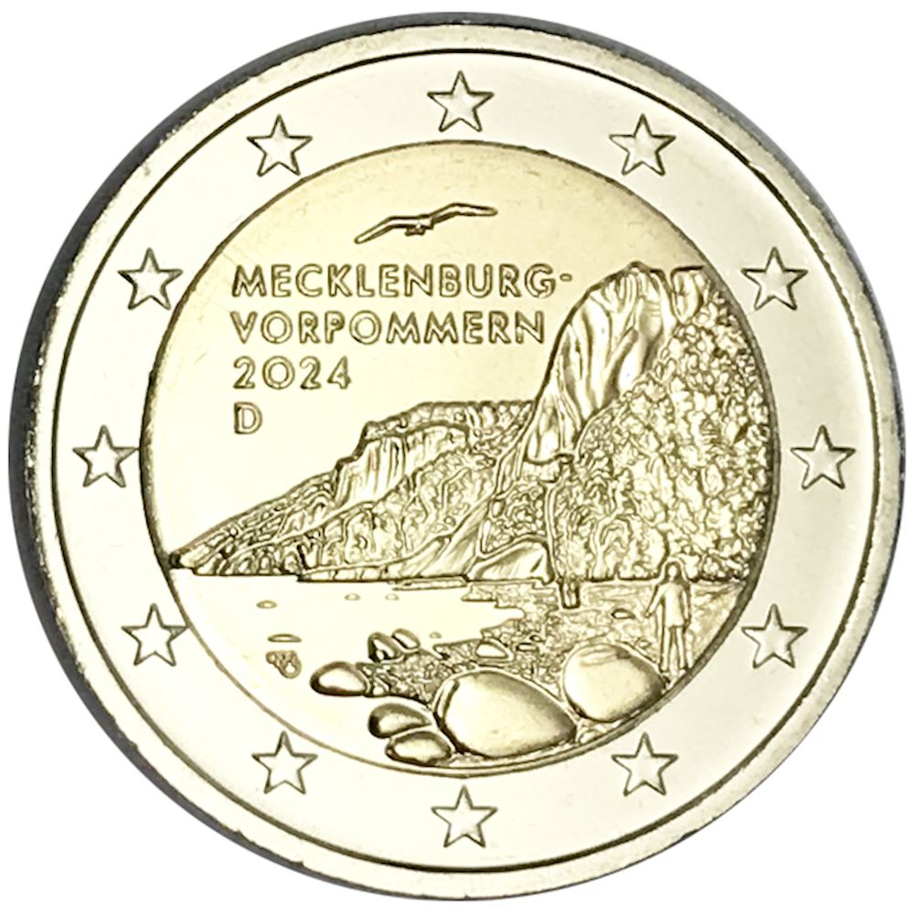 2 euro Germania 2025 Serie Stati federali II Königsstuhl fdc zecca