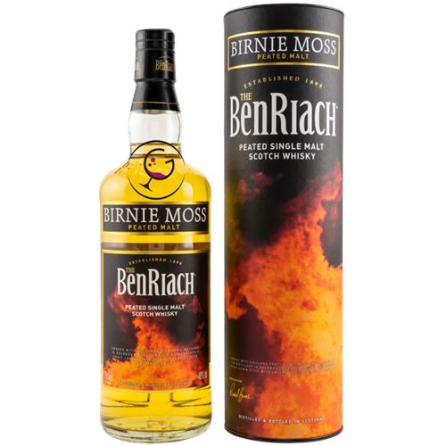 WHISKY BENRIACH BIRNIE MOSS PEATED 48% CL.70 TUBO - Giulianelli