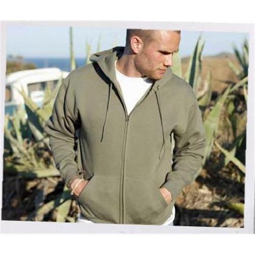corner-felpa-in-cotone-con-cerniera-e-cappuccio-verde-militare