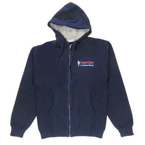 patton-felpa-in-cotone-con-cerniera-e-cappuccio-blu-con-logo