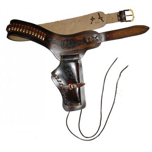 v-storm-cinturone-western-lavorato-marone-per-pistola