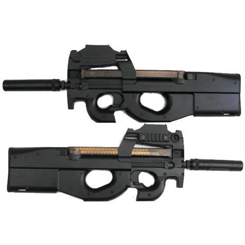 golden-bow-p90-up-grade-con-red-dot-integrato-e-silenziatore