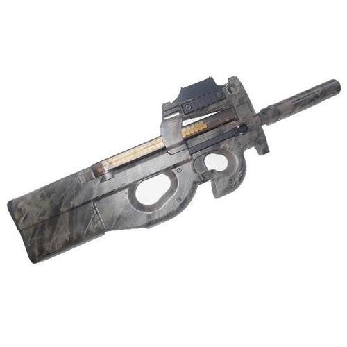 golden-bow-p90-up-grade-con-red-dot-integrato-e-silenziatore-urban-dark