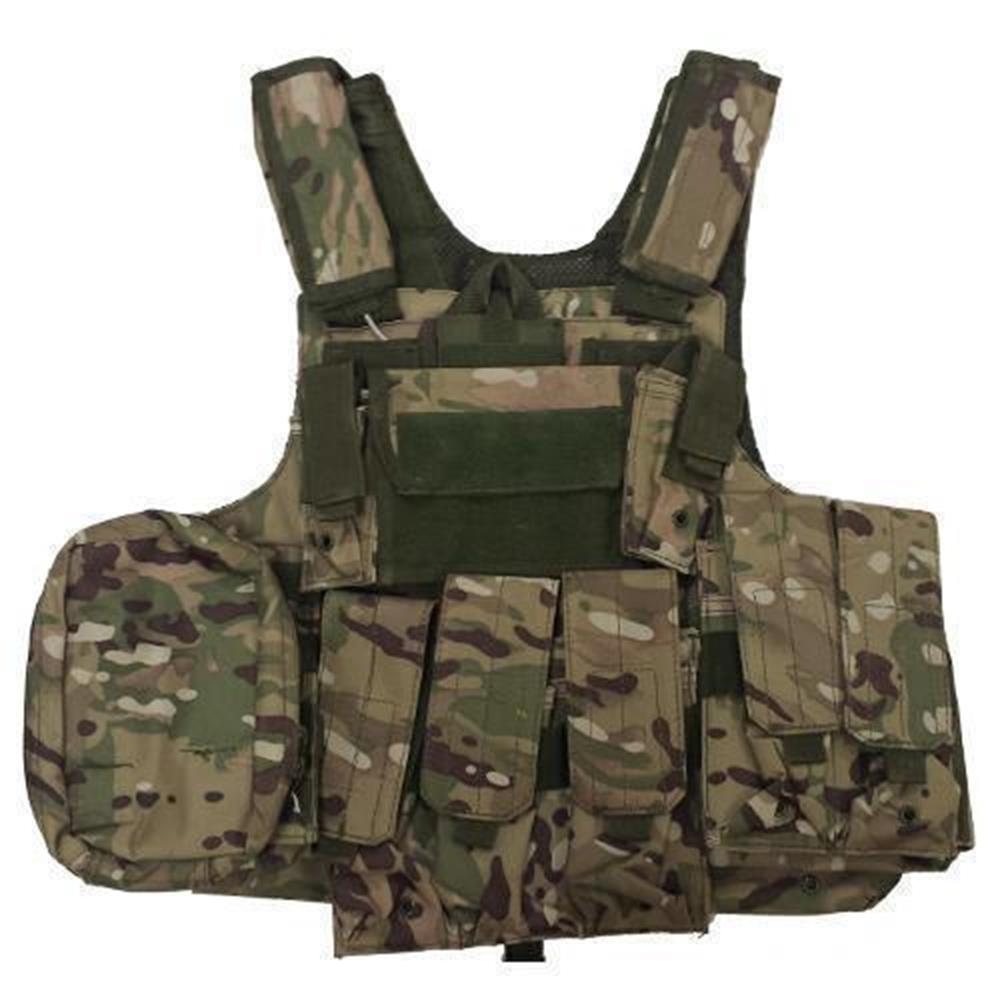 MULTICAM CYRAS TACTICAL VEST PAD WITH 10 POCKETS TACTICAL VESTS - IlSemaforo