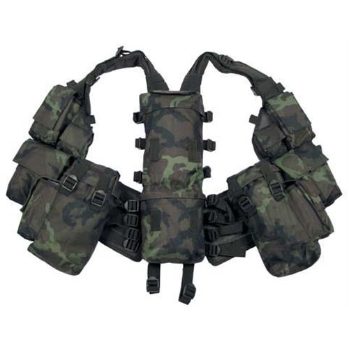 GILET TATTICO IMBOTTITO PER SOFT AIR 12 TASCHE CAMO FIDRAGON