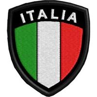 2 Patch Ricamate Bandiera Italia Con Nome E Gruppo Sanguigno | Personalizzabile Per Militare O Sportivo - Foto 2