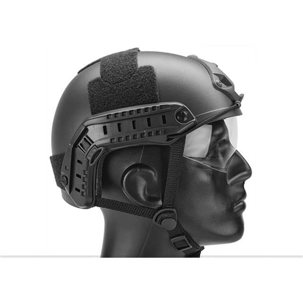 CASCO TATTICO FAST PJ NERO CON VISIERA CASCHI - IlSemaforo