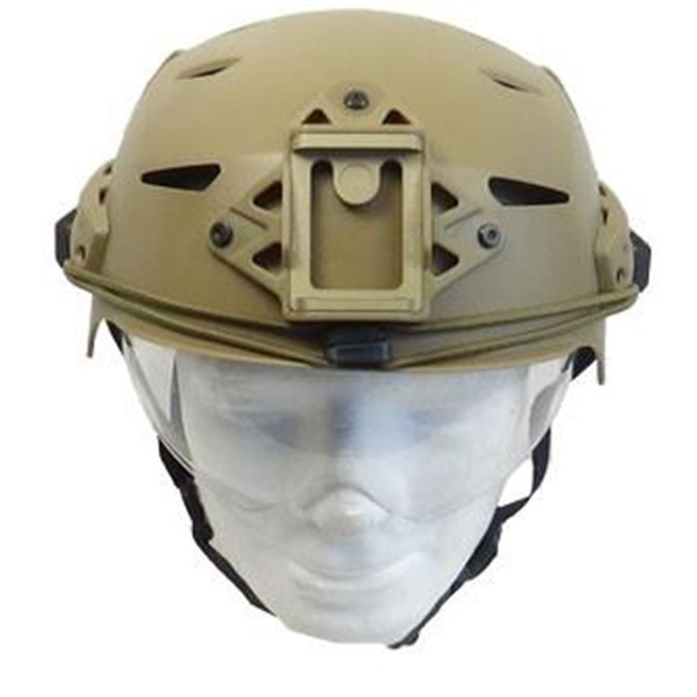 CASCO TATTICO EXF BUMP TAN CON VISIERA CASCHI - IlSemaforo