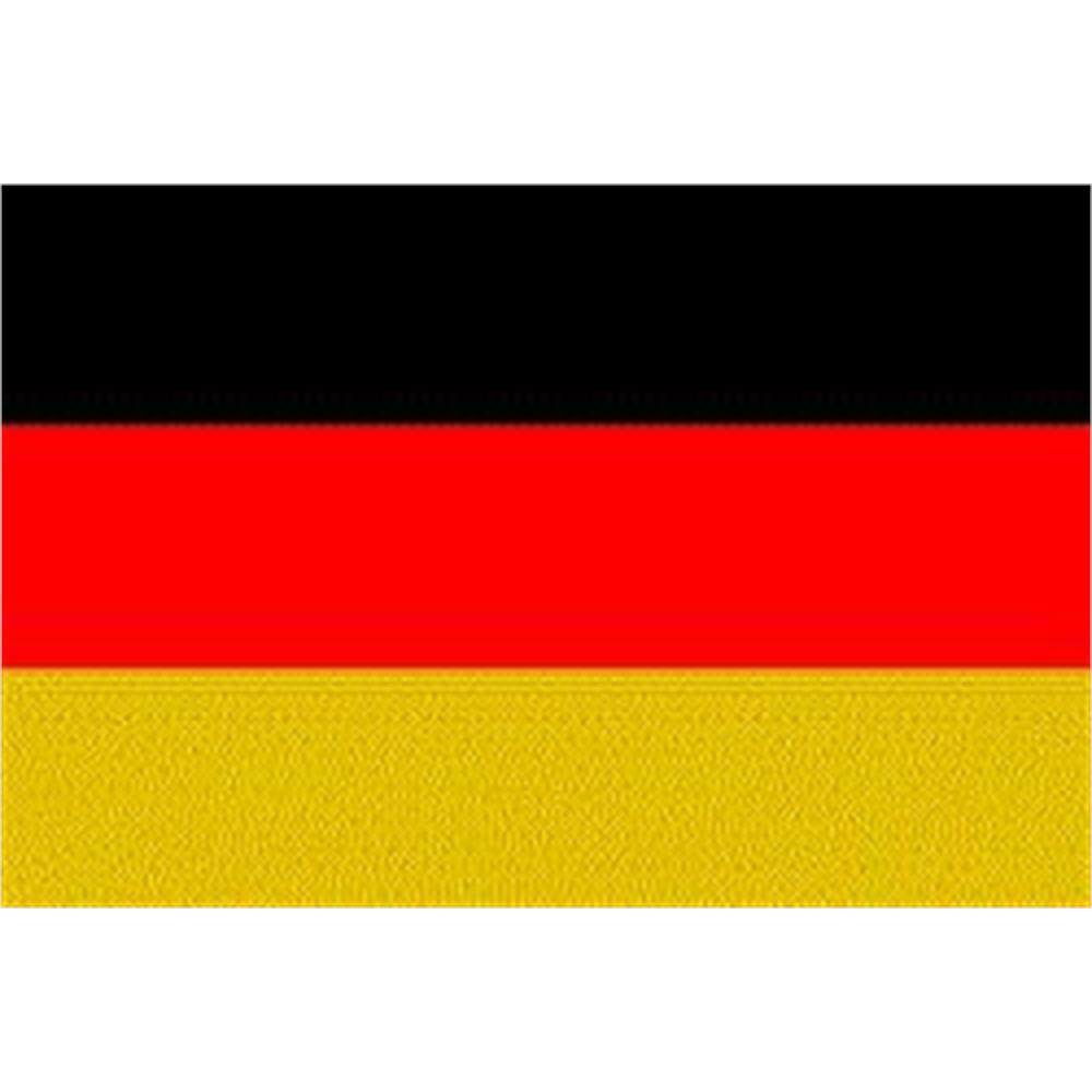 Patch In PVC Goffrato Bandiera Tedesca Germania Per Airsoft - 75x50 Mm, Con Gancio, Per Tattico E BDU