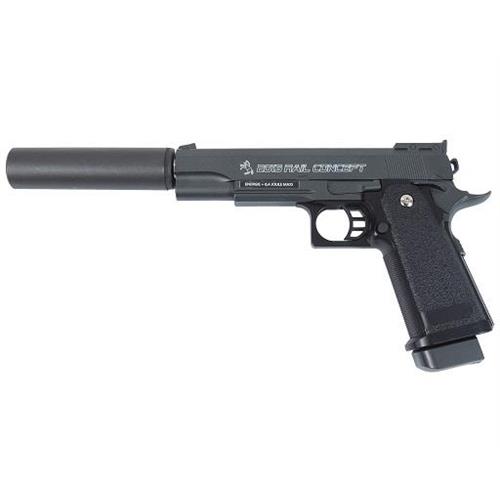 colt-rail-concept-full-metal-a-molla-potenziata-con-silenziatore