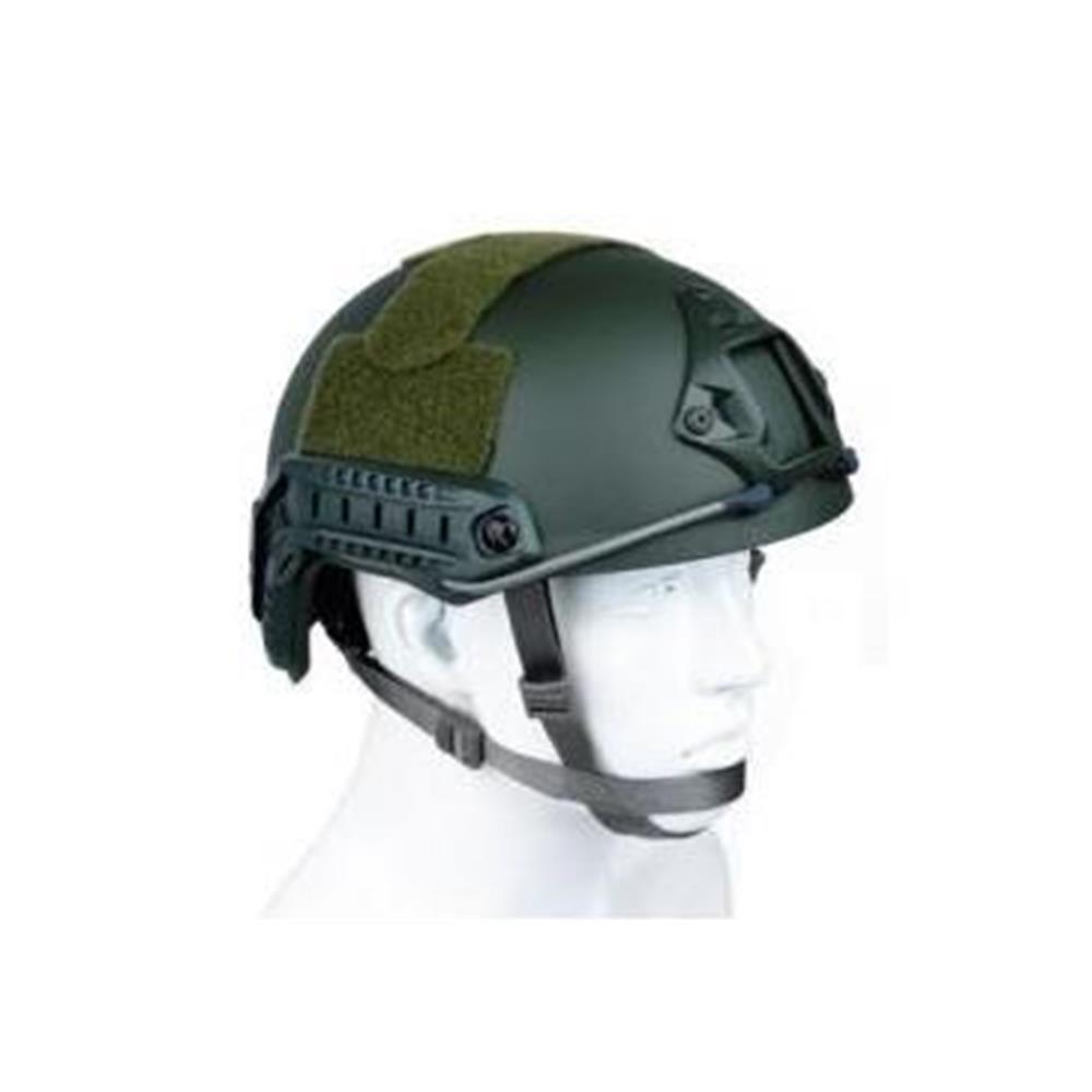 CASCO DA SOFT AIR-FAST SYSTEM TACTICAL RAIL VERDE CASCHI - IlSemaforo