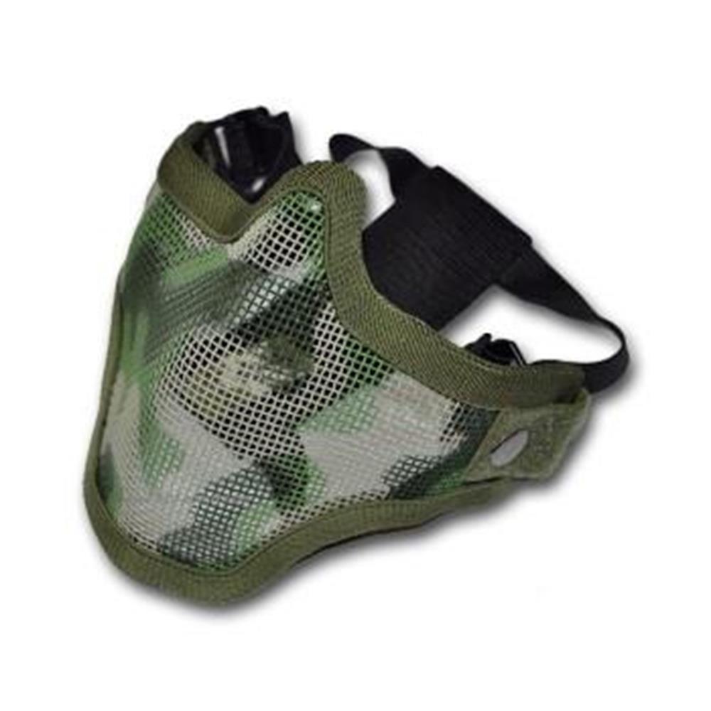 MASCHERA TACTICAL VERDE CON RETE MASCHERE DI PROTEZIONE - IlSemaforo