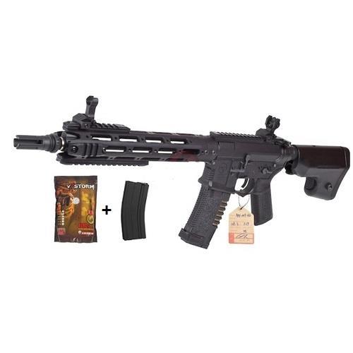 ares-amoeba-m4-ris-cqb-black-long-barel-con-pallini-e-caricatore