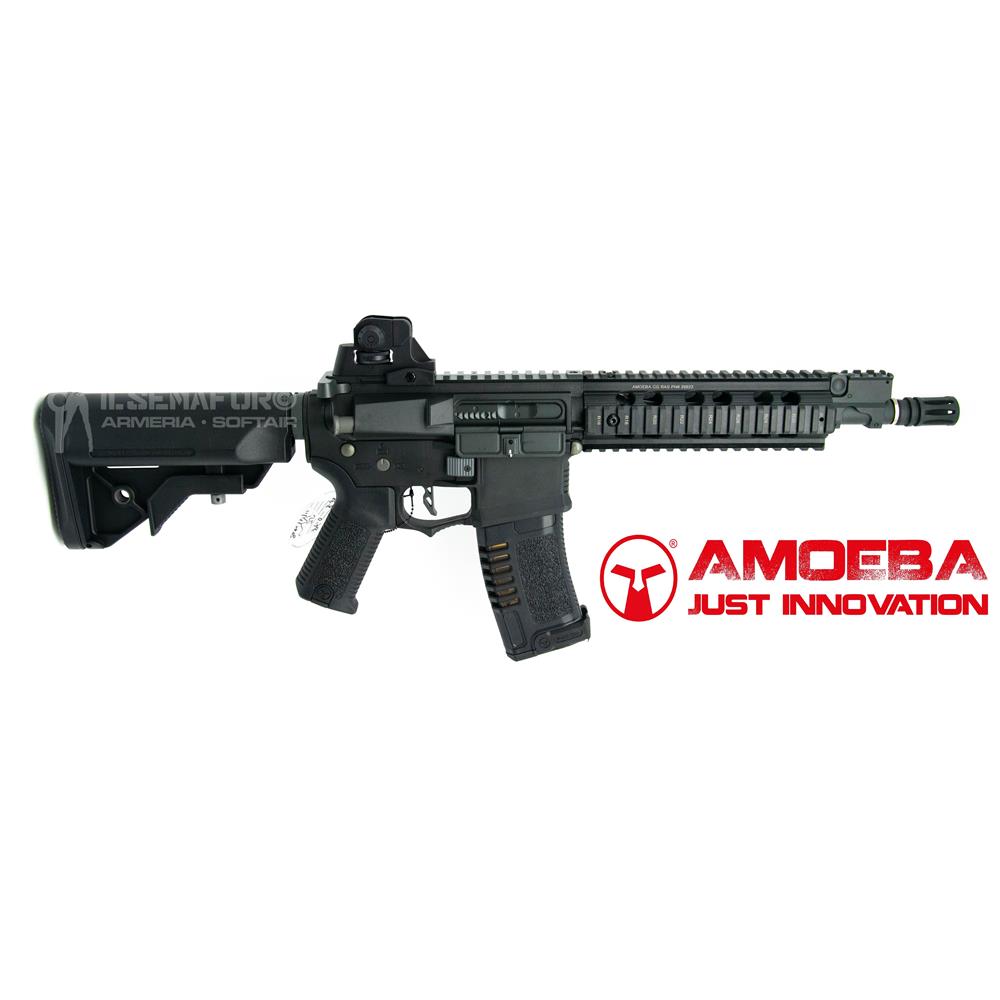 Caricatore Mid Cap 140 Colpi Ares Amoeba AR-CARAM140B - Nero, Per M4 M16 Softair
