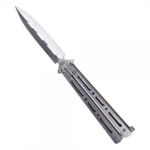 coltello-butterfly-monofilo-lama-silver-manico-nero