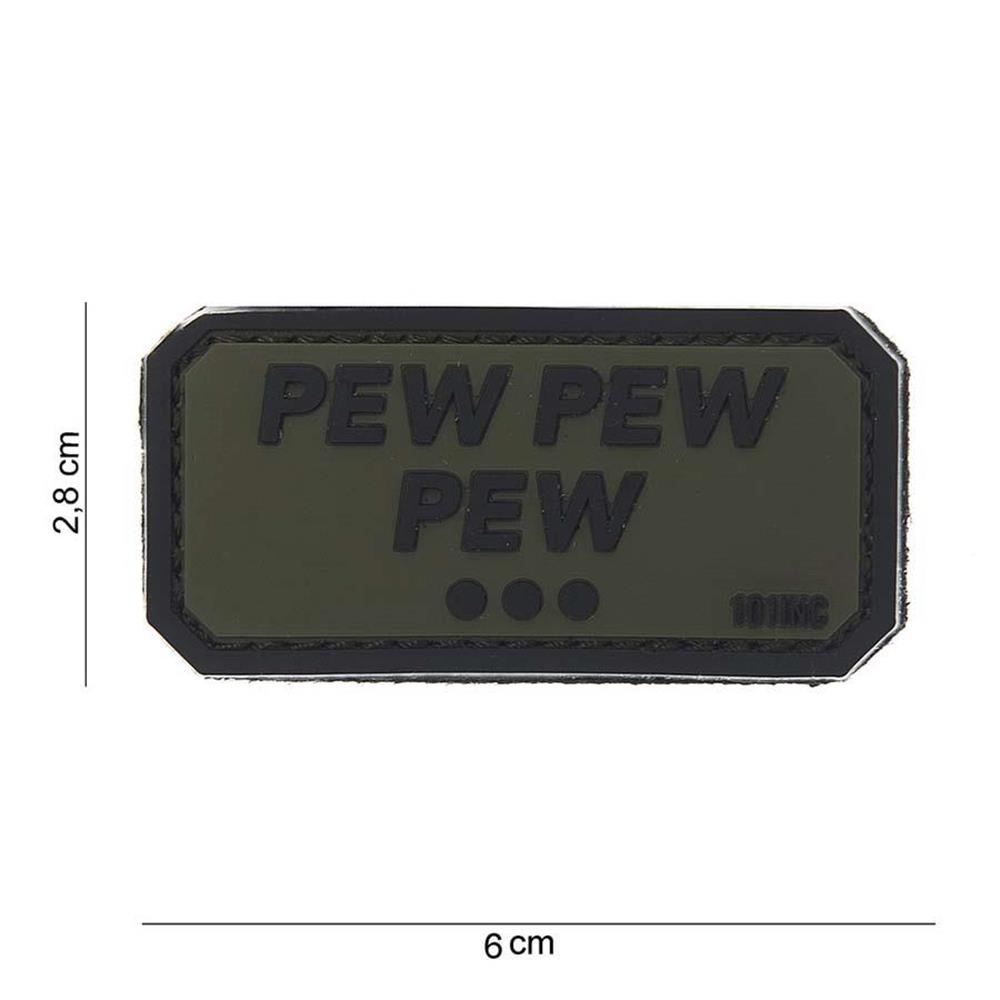 PATCH 3D IN PVC CON VELCRO PEW PEW PEW PATCH - IlSemaforo