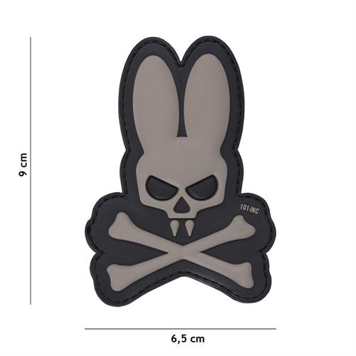 patch-3d-in-pvc-con-velcro-teschio-coniglio-grigia
