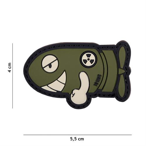 patch-3d-in-pvc-con-velcro-funny-torpedo-verde