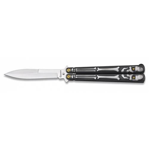 coltello-butterfly-skeleton-black-10cm