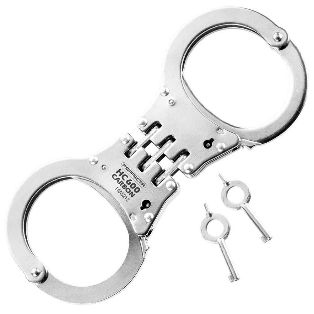 Manette Professionali In Acciaio - Doppia Chiusura Con 2 Chiavi, 20 Posizioni (23,5x9x1,5 Cm) - Foto 2