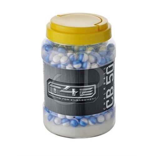 pallini-t4e-cal-50-powderball-white-in-gesso-confezione-500pz