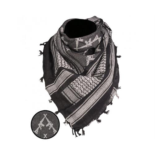 kefiah-nero-bianco-110-110cm-in-cotone