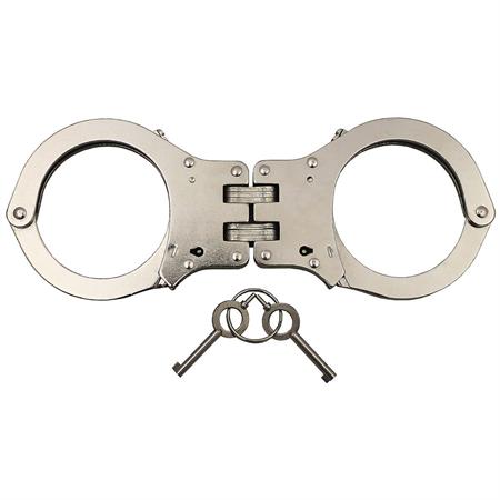 Manette Professionali in Acciaio Nickel uso Polizia Vigilanza Softair  handcuffs