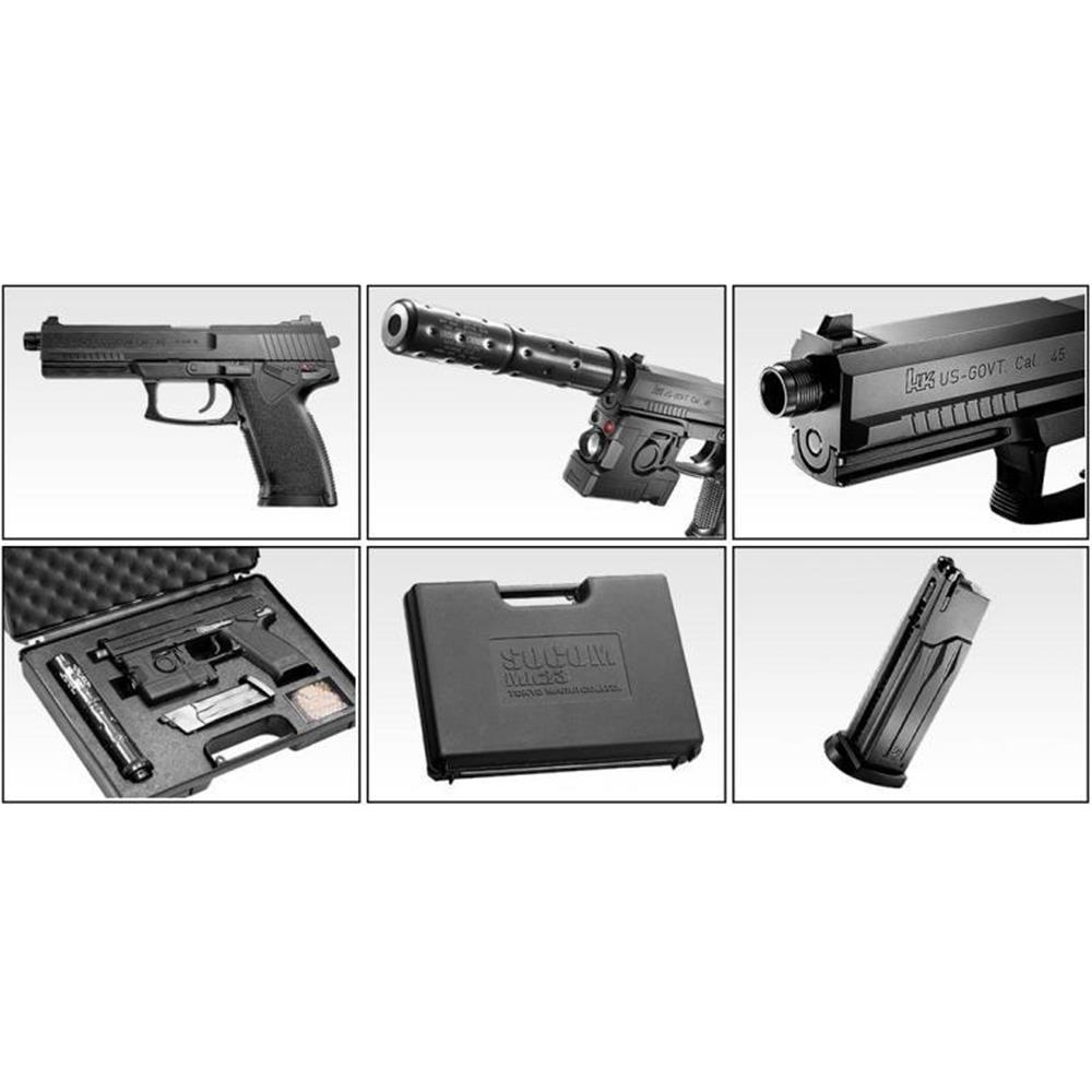 Pistola a Gas Silenziata da Sniper MK23 SOCOM con silenziatore ASG SPECIAL  OPERATION